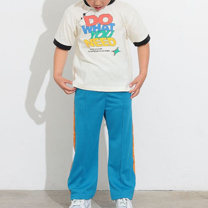メッシュジャージラインパンツ