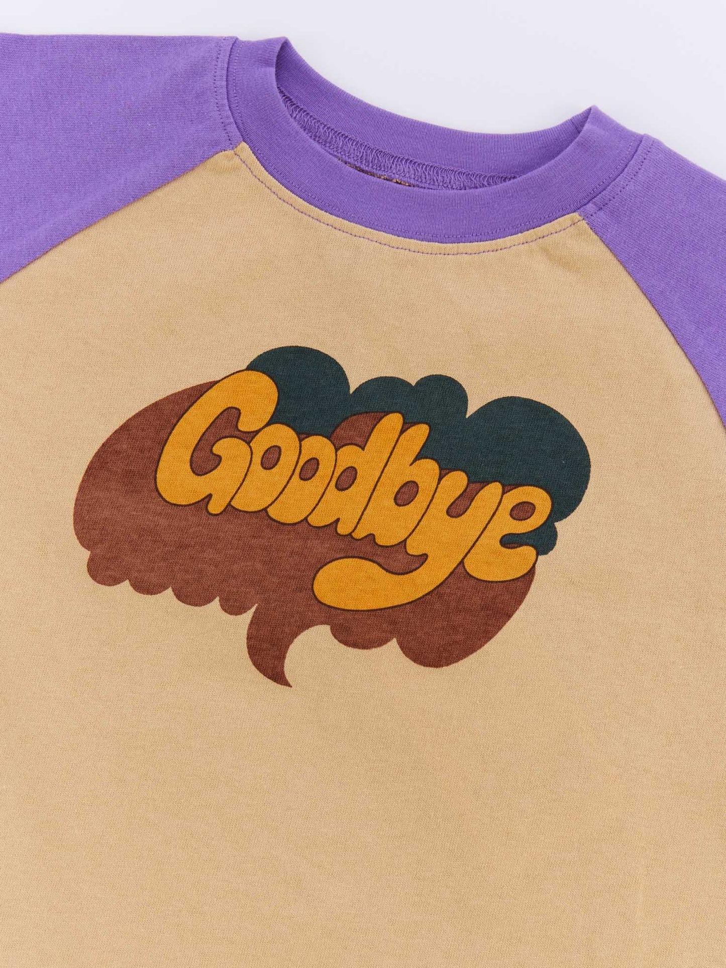 ocean&ground goodbyeプリントラグランTシャツ