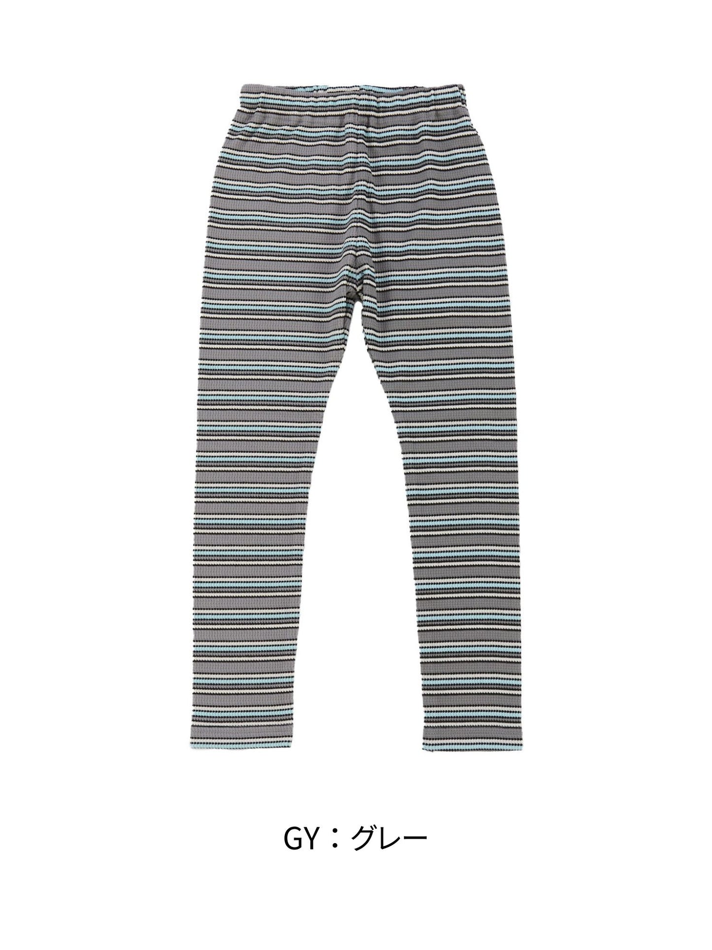 ocean&ground ストレッチワッフルボーダーレギンス