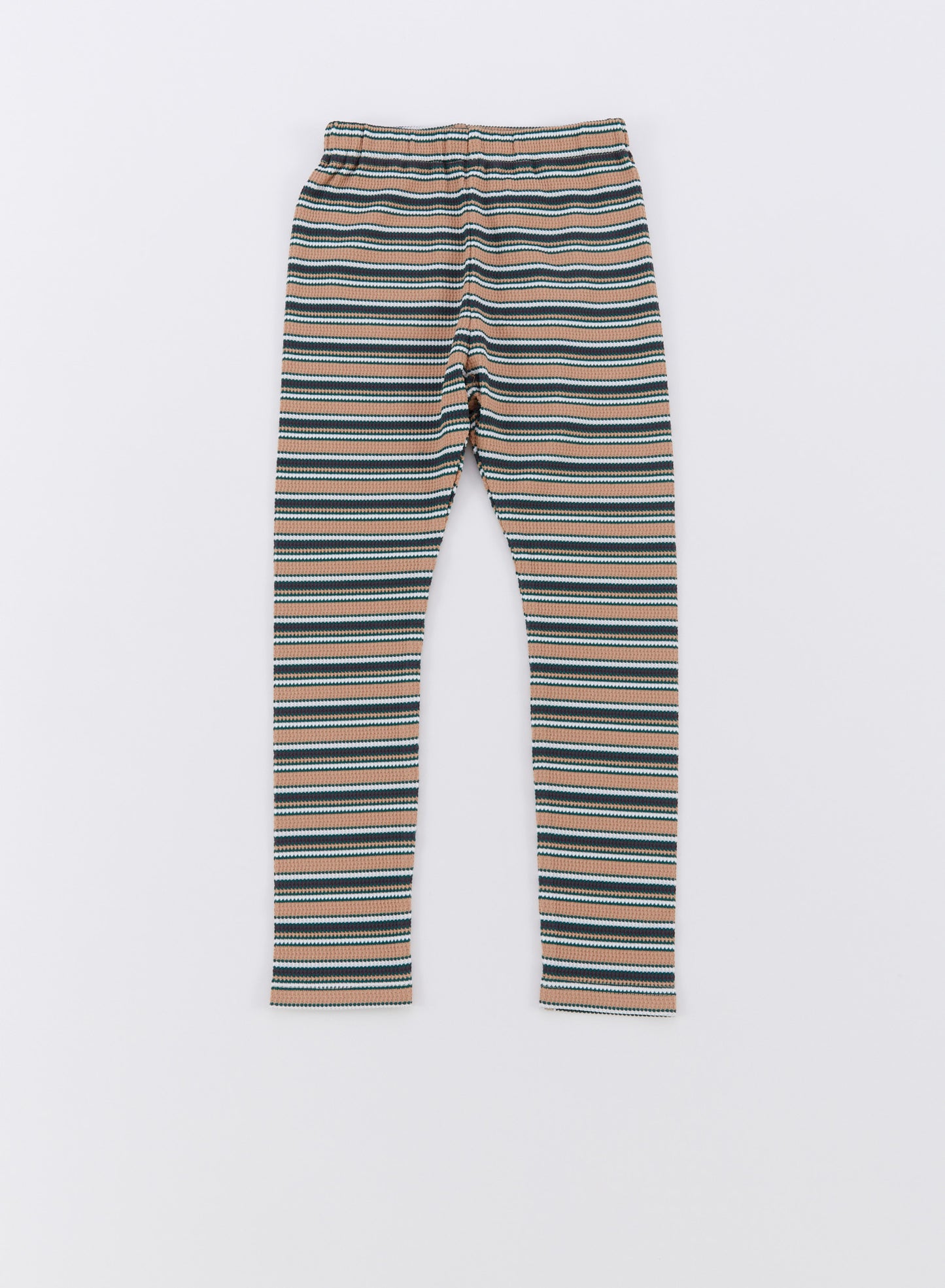 ocean&ground ストレッチワッフルボーダーレギンス