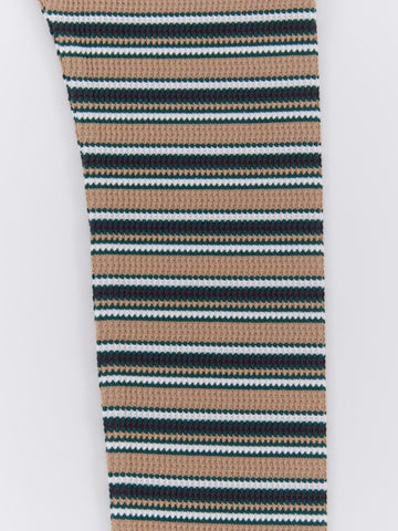 ocean&ground ストレッチワッフルボーダーレギンス