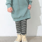 ocean&ground ストレッチワッフルボーダーレギンス