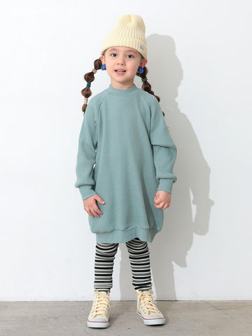 ocean&ground ストレッチワッフルボーダーレギンス