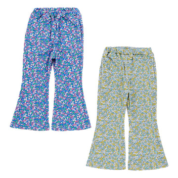 ocean&ground フラワーフレアパンツ