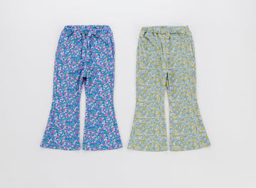 ocean&ground フラワーフレアパンツ