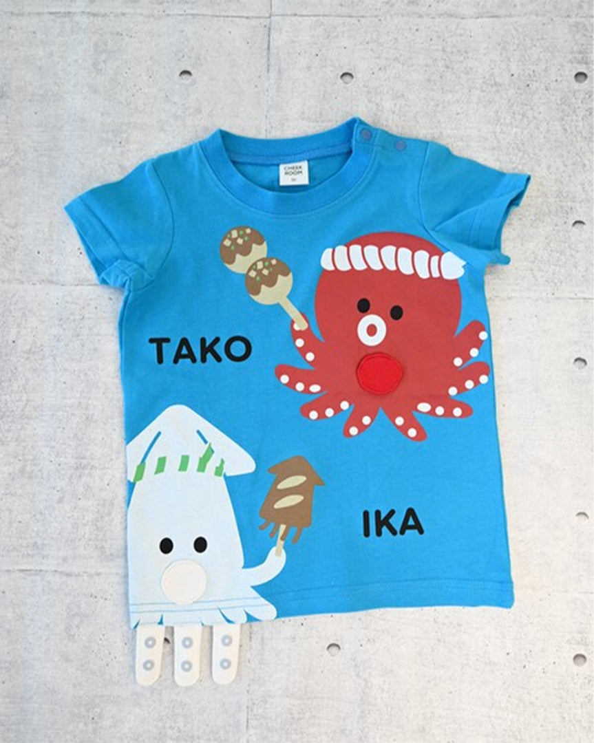 CHEEK ROOM たこ焼き いか焼き Tシャツ