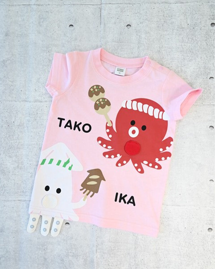 CHEEK ROOM たこ焼き いか焼き Tシャツ