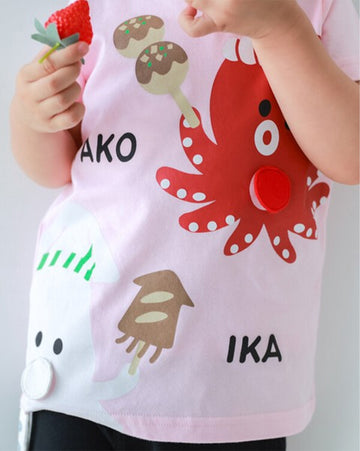 CHEEK ROOM たこ焼き いか焼き Tシャツ