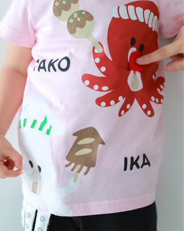 CHEEK ROOM たこ焼き いか焼き Tシャツ