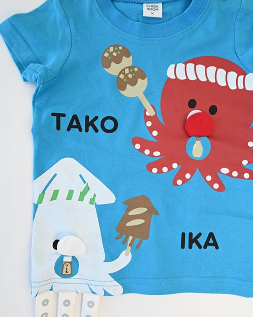 CHEEK ROOM たこ焼き いか焼き Tシャツ