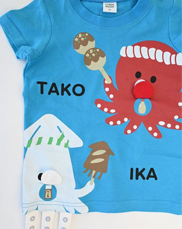 CHEEK ROOM たこ焼き いか焼き Tシャツ