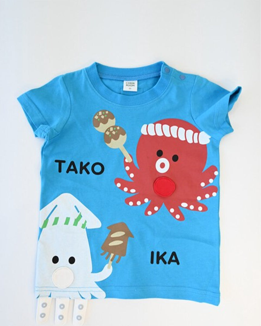 CHEEK ROOM たこ焼き いか焼き Tシャツ