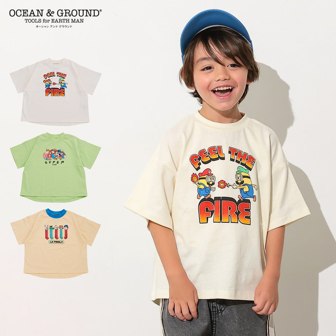 ocean&ground FUN! FUN! FUN!プリントTシャツ
