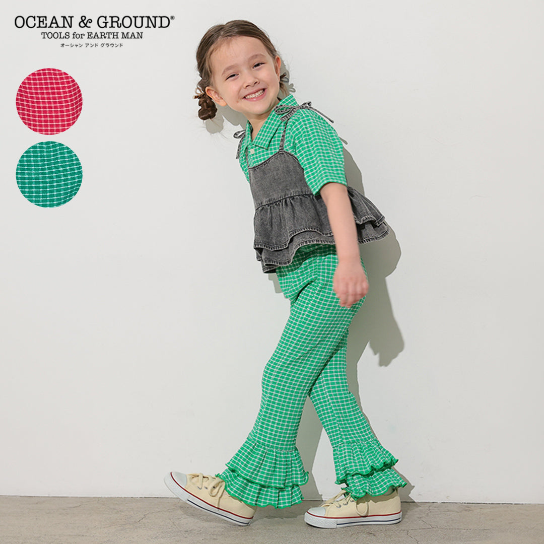 Ocean&Ground Jr.ジャガードフリルパンツ