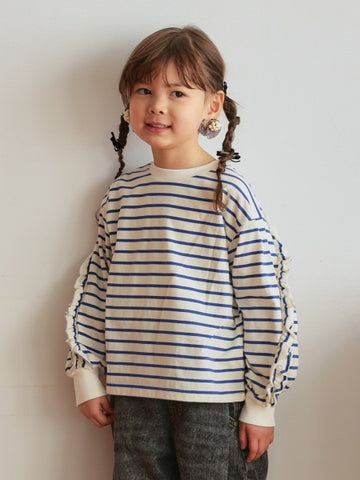 Ocean&Ground バックフリルボーダーTシャツ