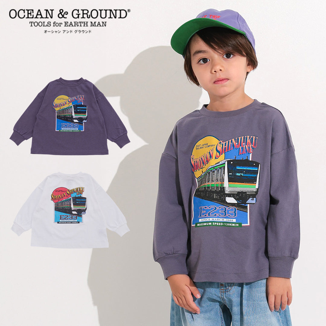 ocean&ground JR湘南新宿ラインプリントロンT