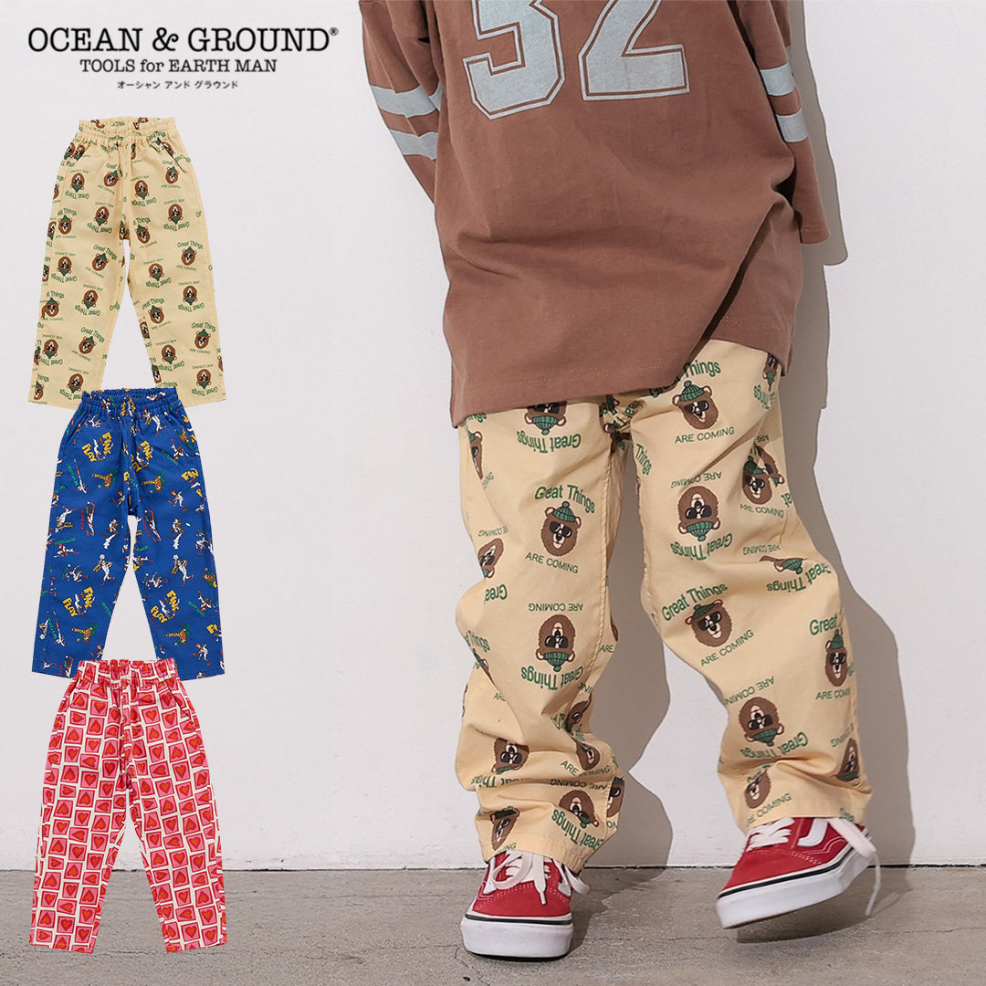 ocean&ground ソウガラテーパードパンツ