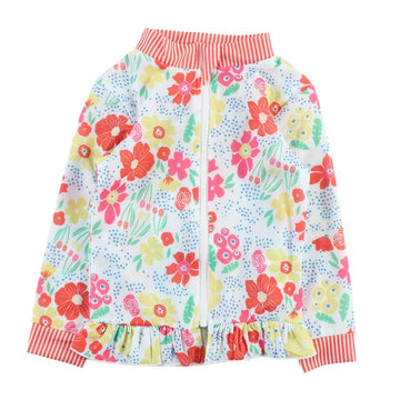 花柄ホワイト/80