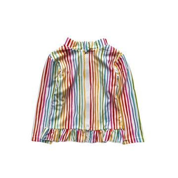 レインボー柄/ホワイト