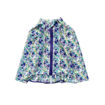 小花柄/パープル