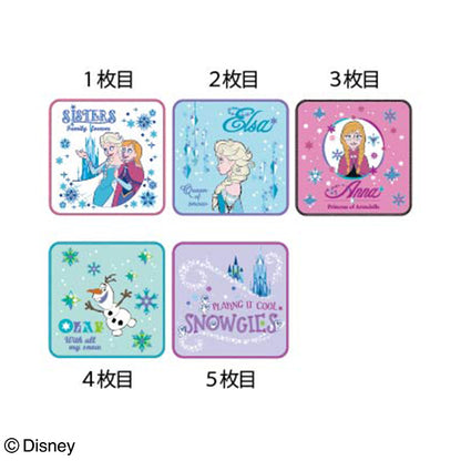 Set of 5 character mini towels and handkerchiefs