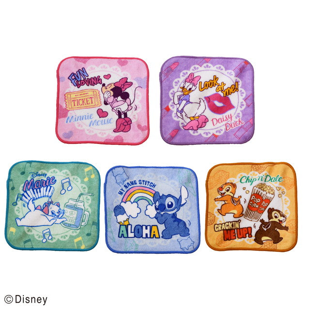 5枚セット キャラクター ミニタオル ハンカチ