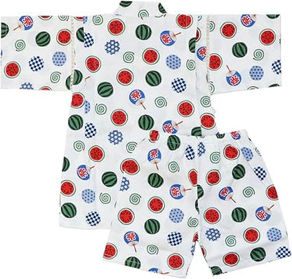 男の子 甚平 スイカ柄
