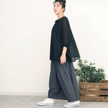 総刺繍2Wayプルオーバー