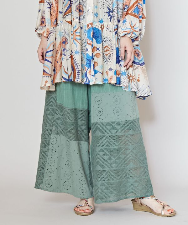 Amina/ids5127/レリーアパンツ/khaki チャイハネ CAYHANE