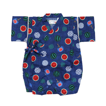 すいか柄/ネイビー