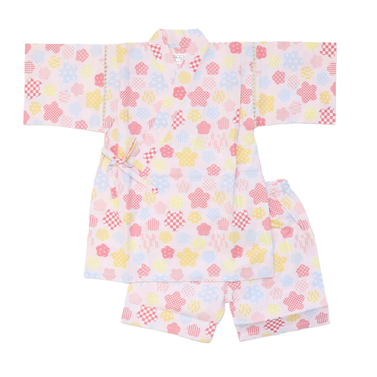 女の子 甚平 花小紋 80-160size