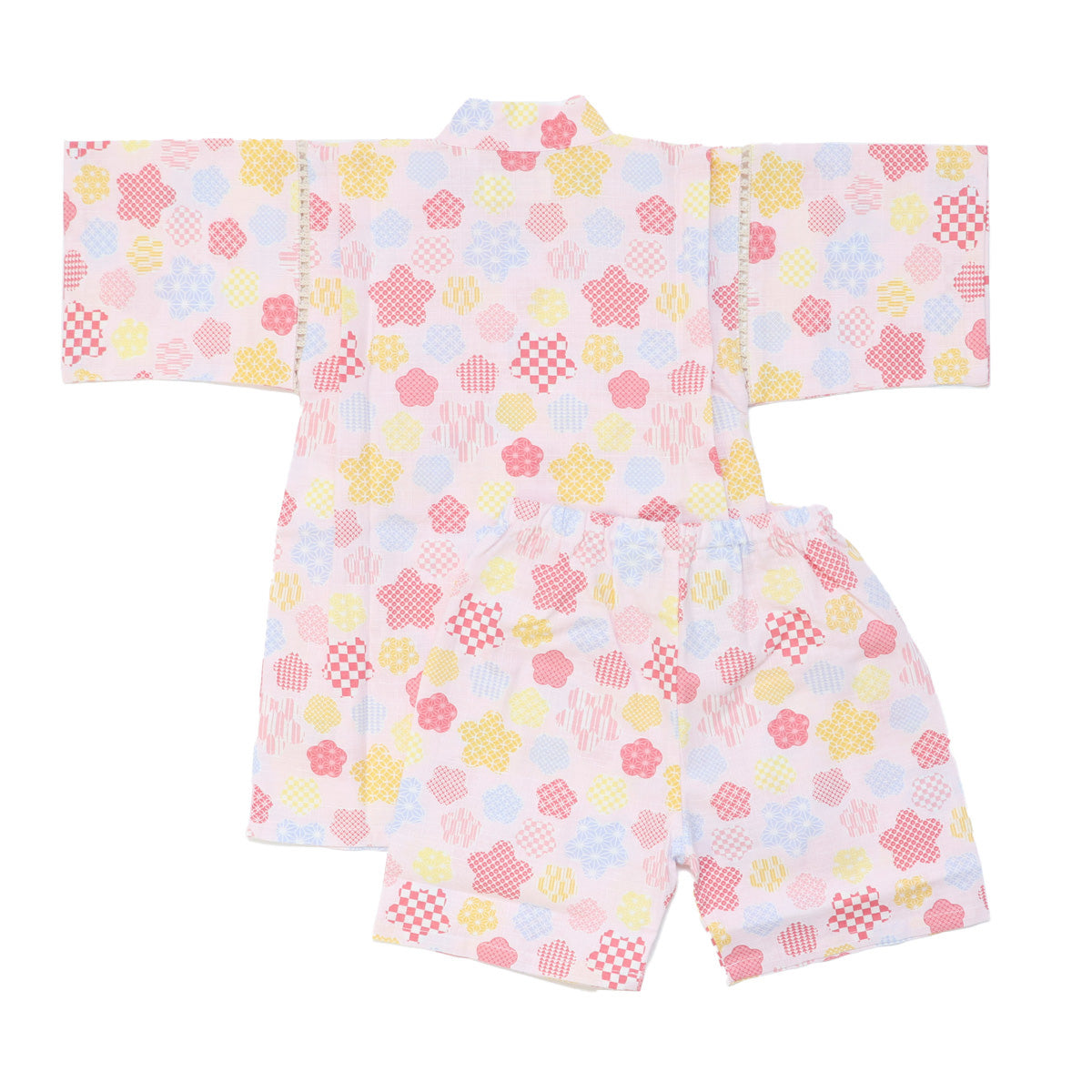 女の子 甚平 花小紋 80-160size