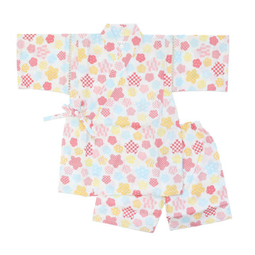 女の子 甚平 花小紋 80-160size