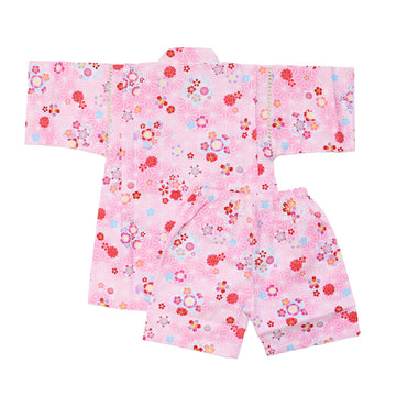 女の子 甚平 桜麻柄 80-160size