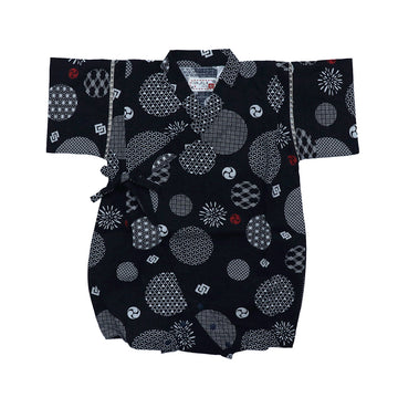 和柄水玉/ネイビー