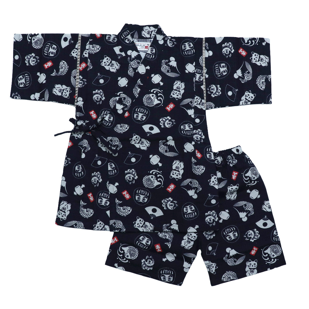 男の子 甚平 縁起柄 80-160size