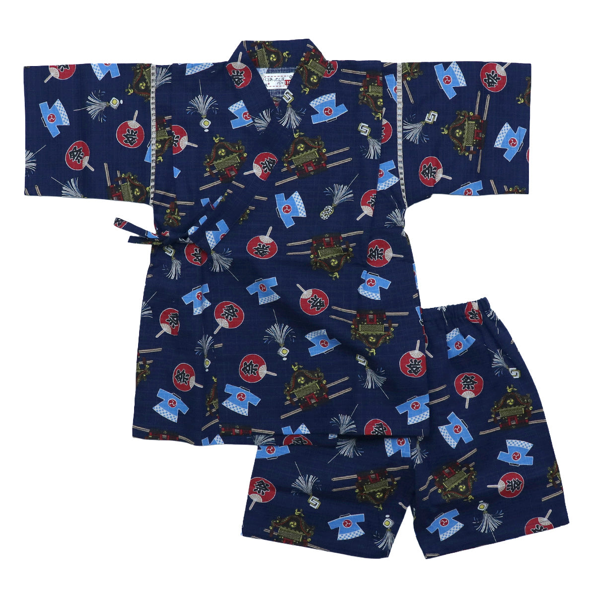 男の子 甚平 祭り柄 80-160size