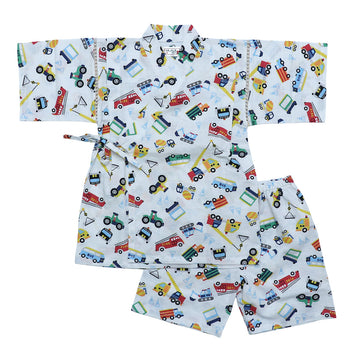 男の子 甚平 働く車柄 80-130size