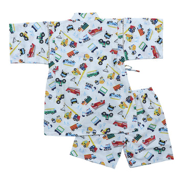 男の子 甚平 働く車柄 80-130size