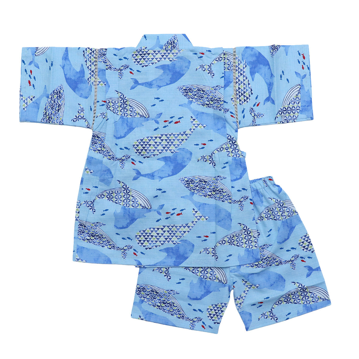 男の子 甚平 くじら柄 80-160size
