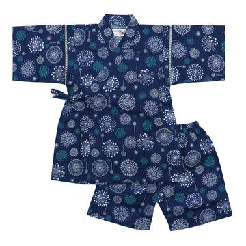 男の子 甚平 北欧花火柄 80-160size