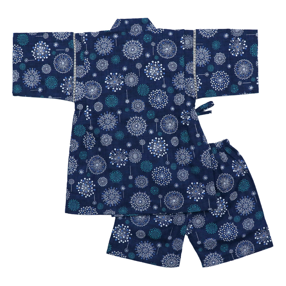 男の子 甚平 北欧花火柄 80-160size
