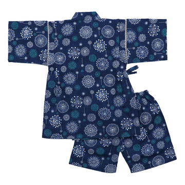 男の子 甚平 北欧花火柄 80-160size