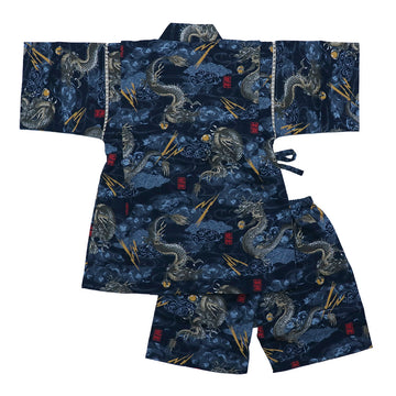 男の子 甚平 龍柄 80-160size