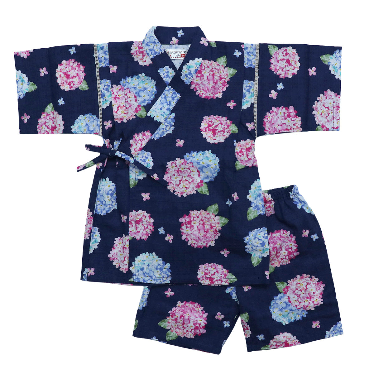 女の子 甚平 紫陽花柄 80-160size
