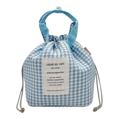 Drawstring insulated lunch bag, waterproof, insulated, and cool
