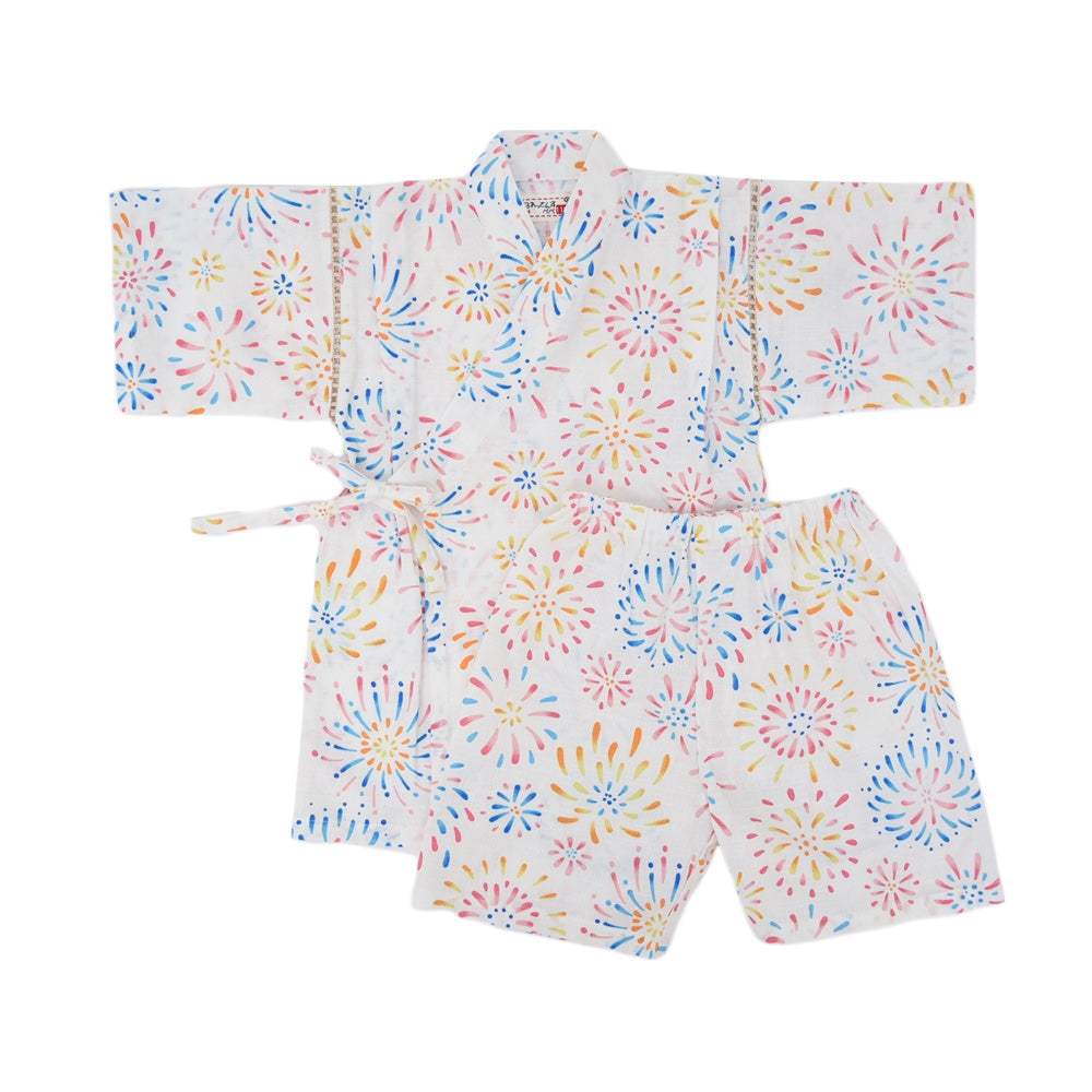 Girls' Jinbei, Ryōran Hanabi, 80-160 size