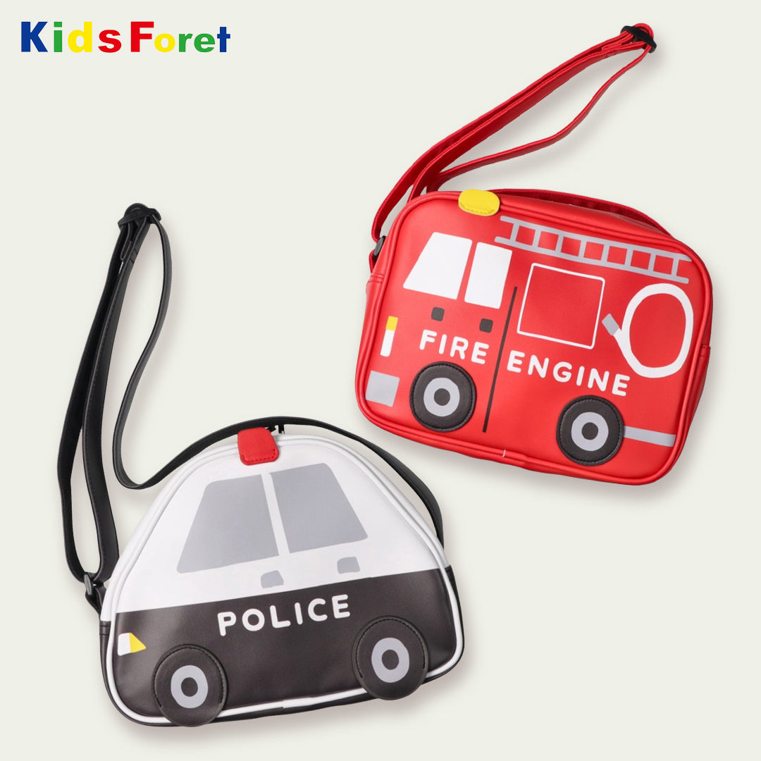 Kids Foret パトカー・消防車立体通園バッグ