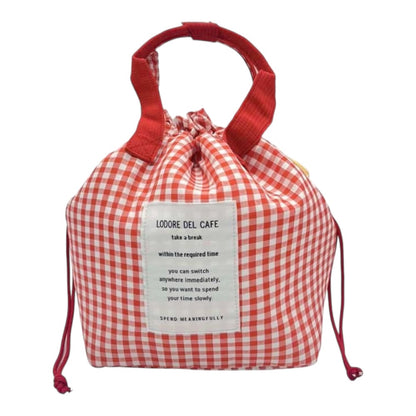 Drawstring insulated lunch bag, waterproof, insulated, and cool
