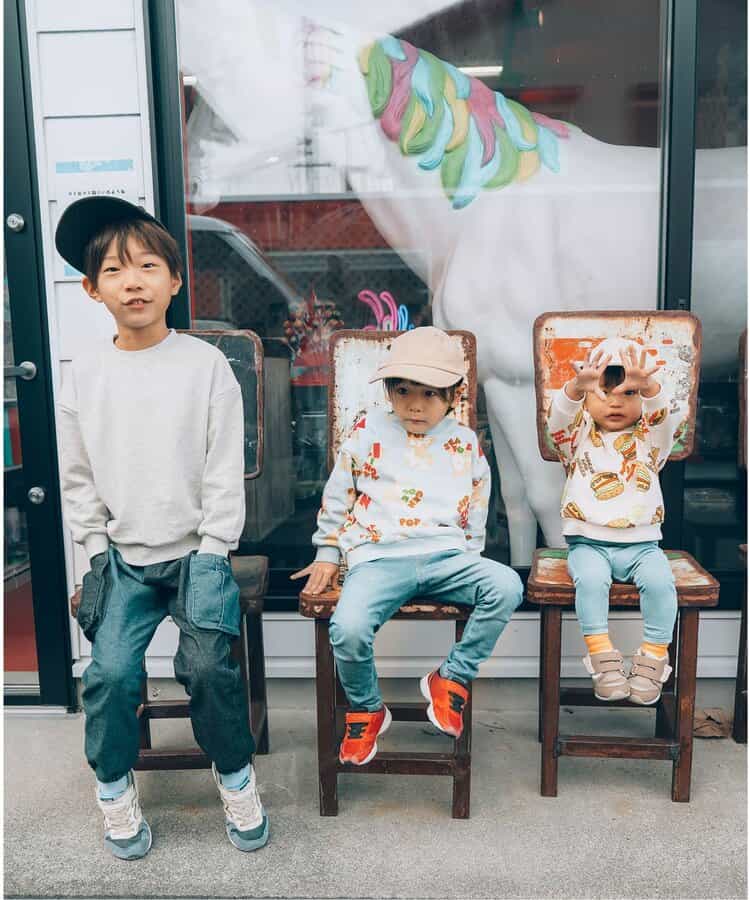 BREEZE DAISUKI総柄パンツ 9分丈